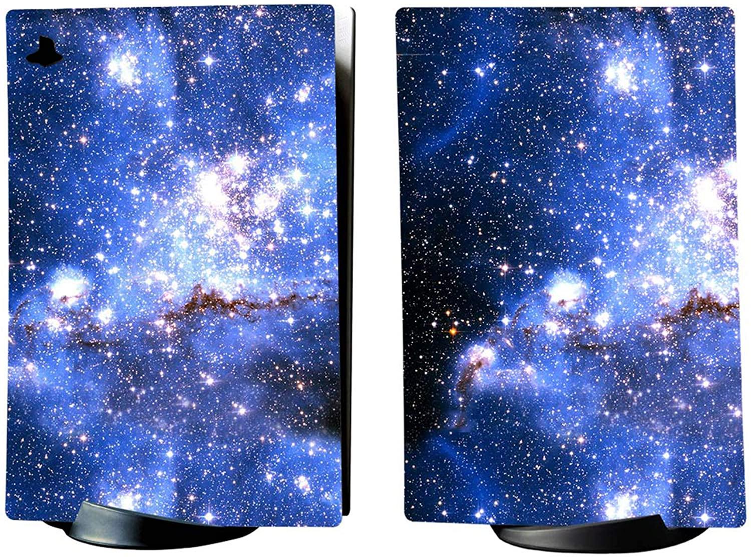 PlayVital Blue Nebula Full Set Skin Decal for PS5 Console Digital Edition - JOY2ESpree