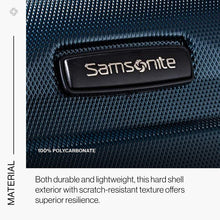 
                        
                          Load image into Gallery viewer, Samsonite Omni PC Hardside Expandable Luggage with Spinner Wheels, Black, Carry-On 20-Inch
                        
                      