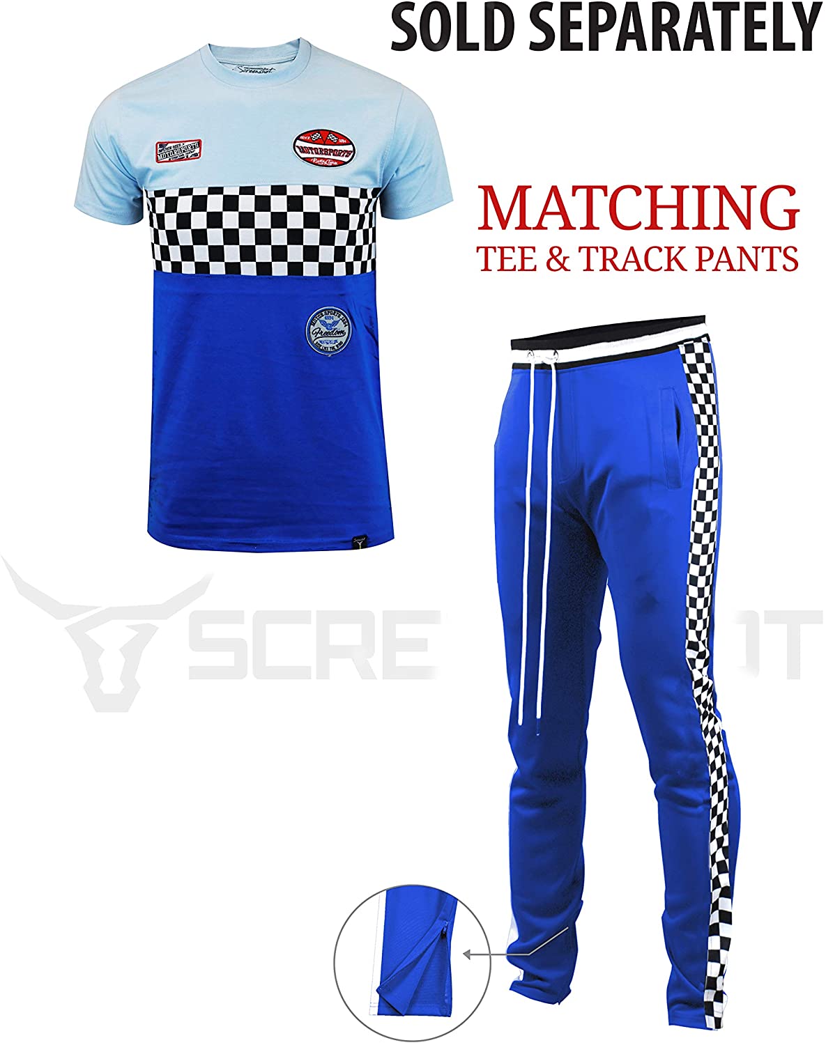 Screenshotbrand Mens Hip Hop Premium Slim Fit Track Pants