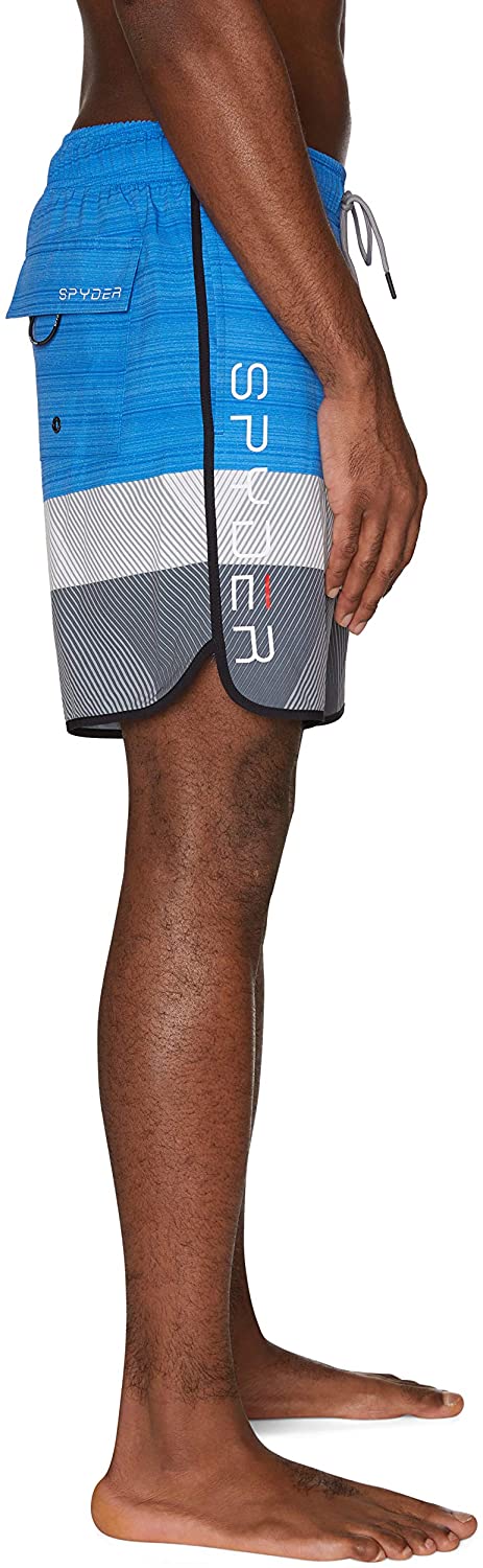 Spyder Men's 7" Textured Colorblock Volley Swim Trunks