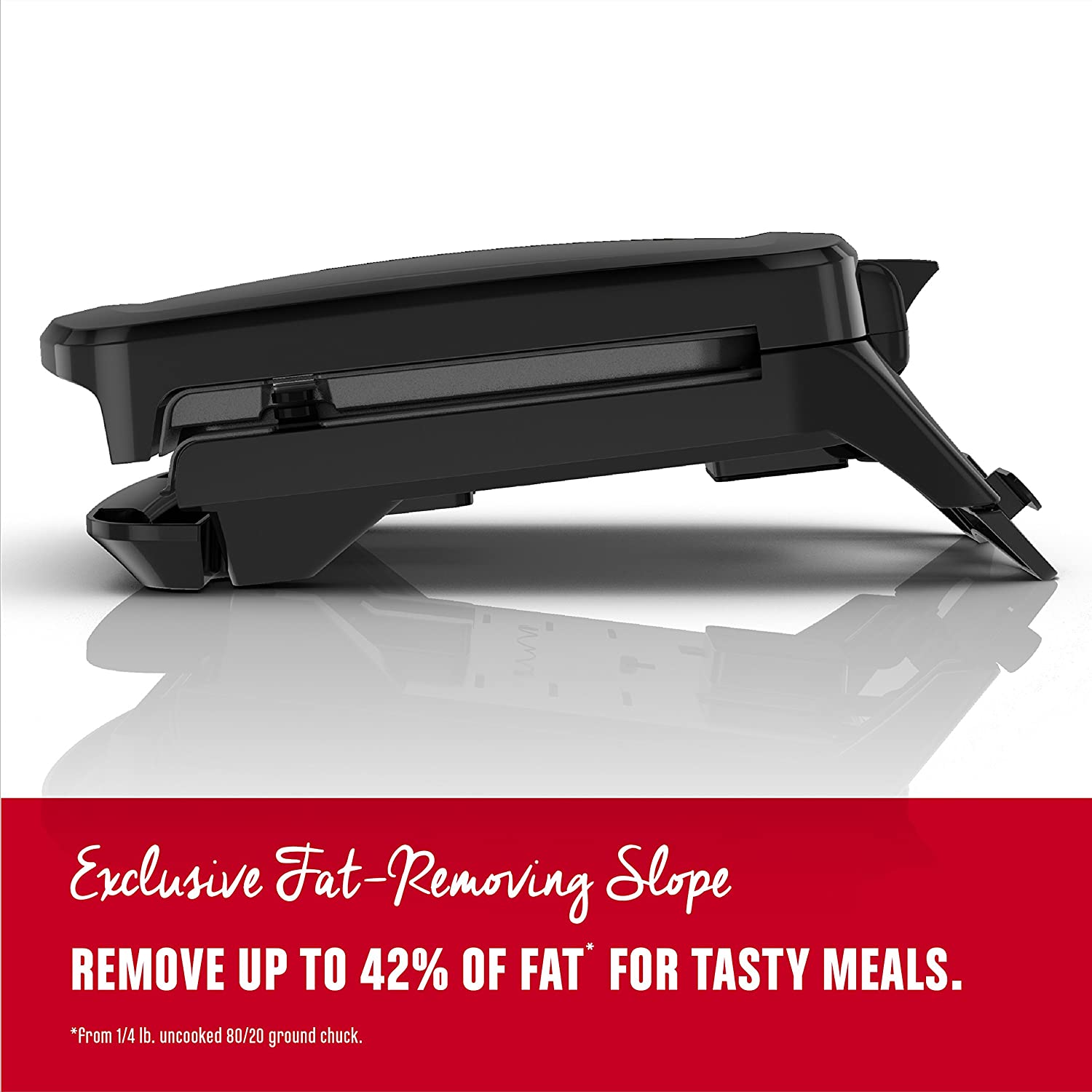 George Foreman Rapid Grill Series, 5-Serving Removable Plate Electric Indoor Grill and Panini Press, Black, RPGV3801BK - JOY2ESpree