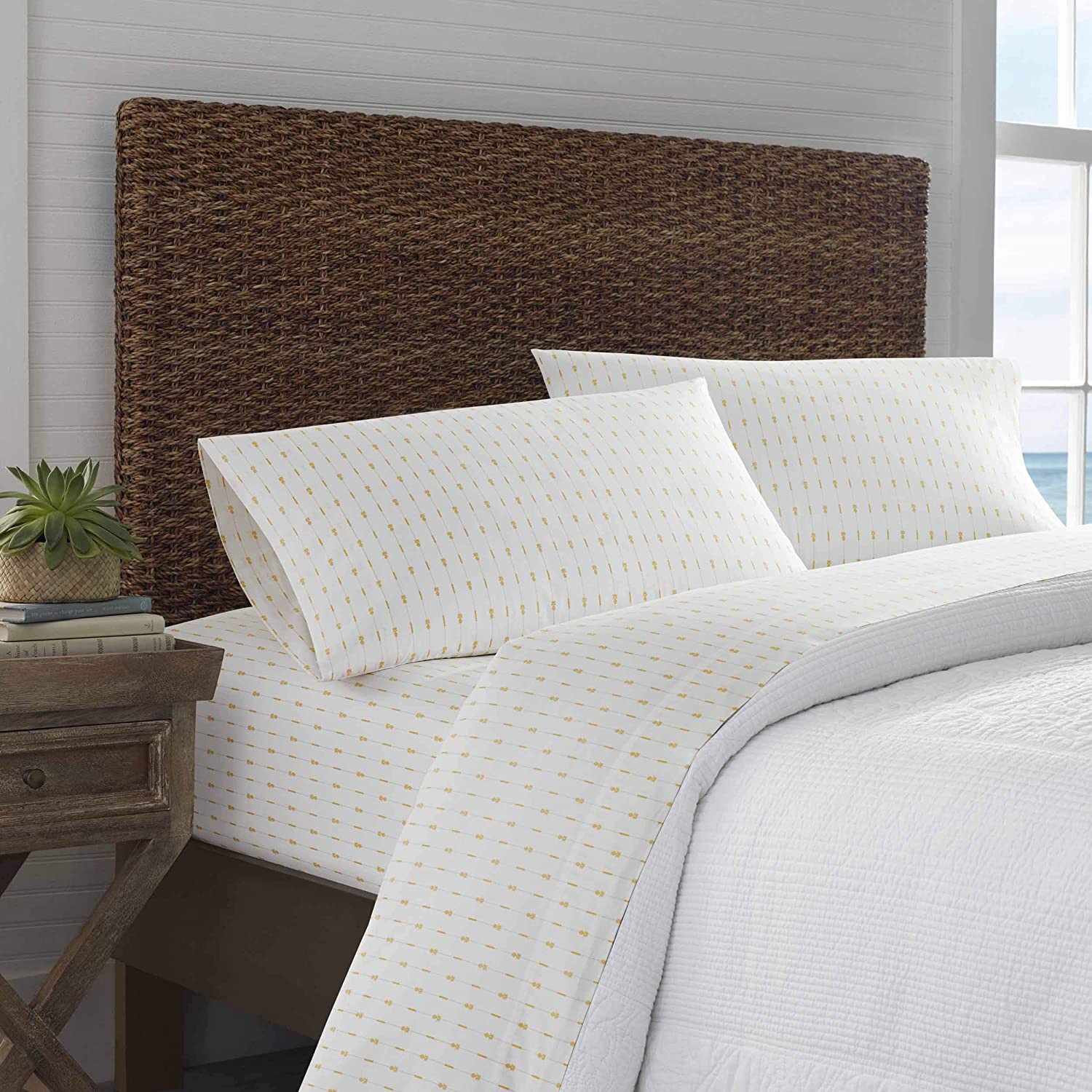 Tommy Bahama Pineapple Pinstripe Sheet Set, King