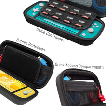 
                        
                          Cargar imagen en el visor de la galería, Orzly Case for Nintendo Switch Lite - Portable Travel Carry Case with Storage for Switch Lite Games &amp; Accessories [Turquoise Blue Edition] - JOY2ESpree
                        
                      