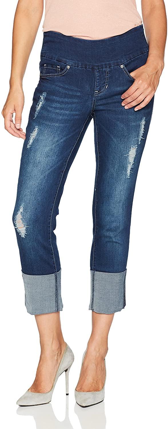 Jag Jeans Women's Lewis Straight Cuffed Pull on Jean