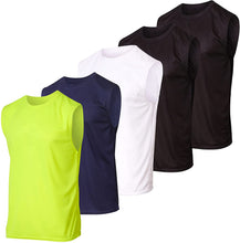 
                        
                          画像をギャラリービューアに読み込む, Real Essentials 5 Pack: Men's Mesh Active Athletic Tech Tank Top - Workout &amp; Training Activewear
                        
                      