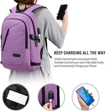 
                        
                          Load image into Gallery viewer, Laptop Backpack,Business Travel Anti Theft Backpack for Men Women with USB Charging Port
                        
                      