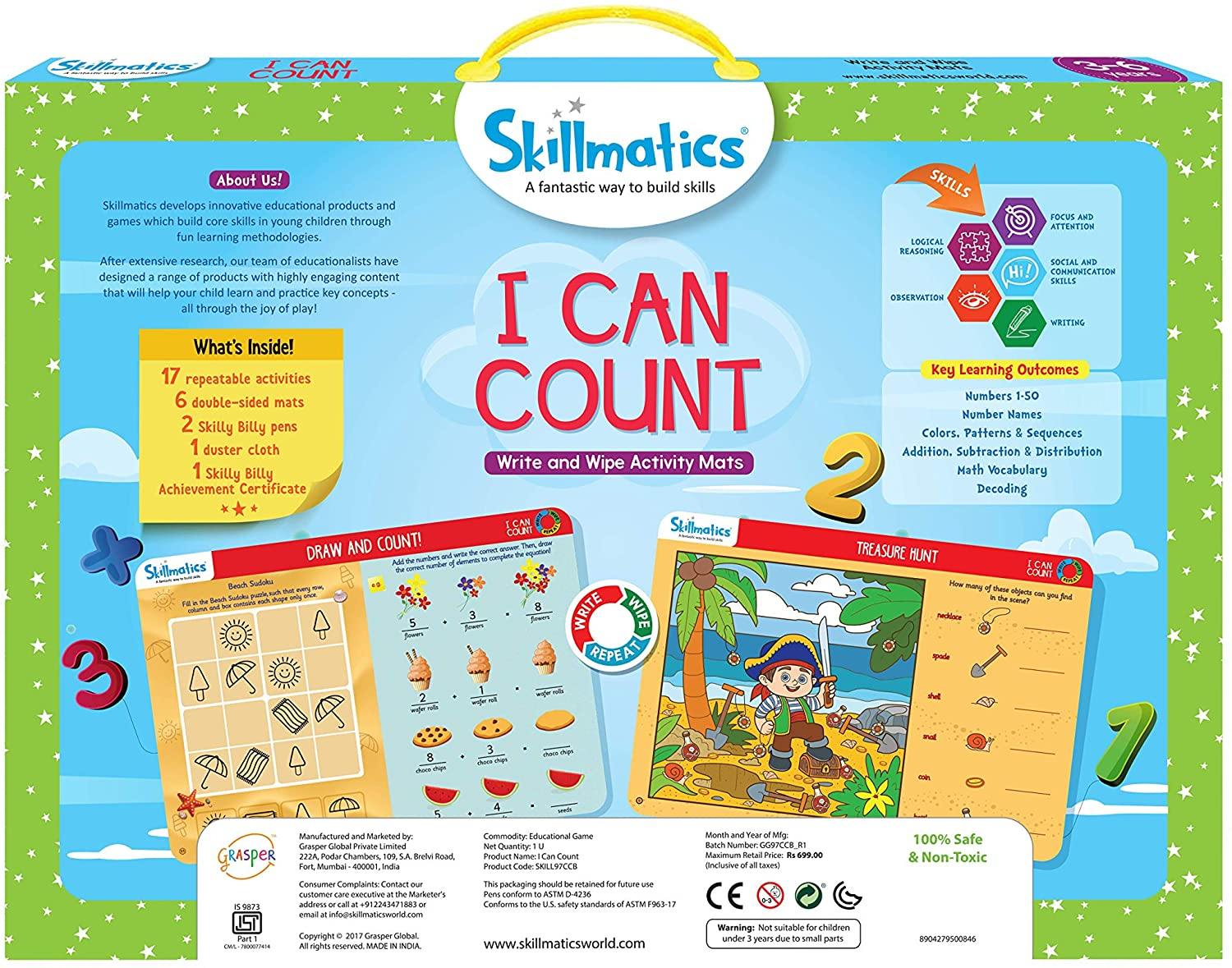 Skillmatics Educational Game: I Can Write (3-6 Years) - JOY2ESpree