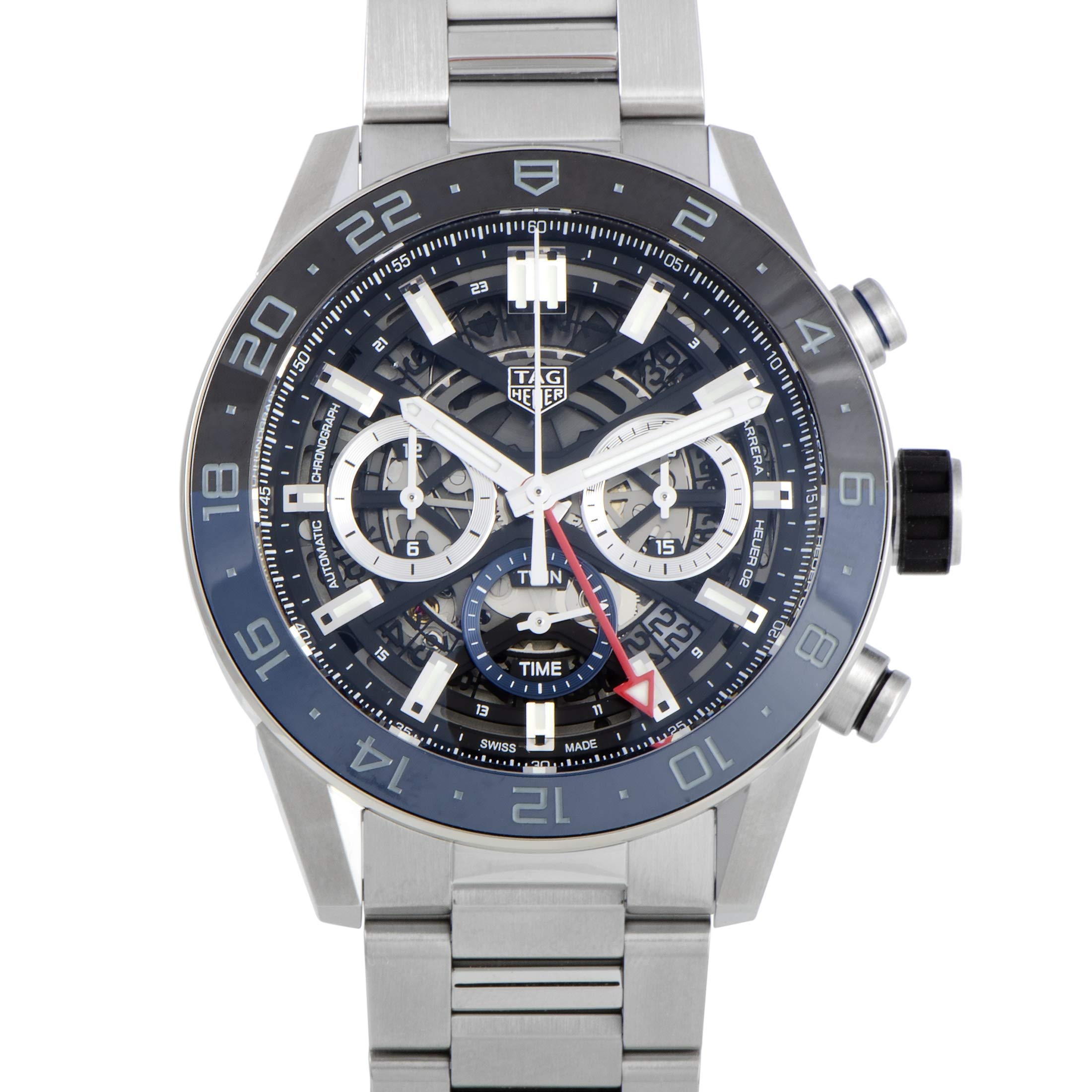 Tag Heuer Carrera Black Skeleton Dial Men's Watch CBG2A1Z.BA0658