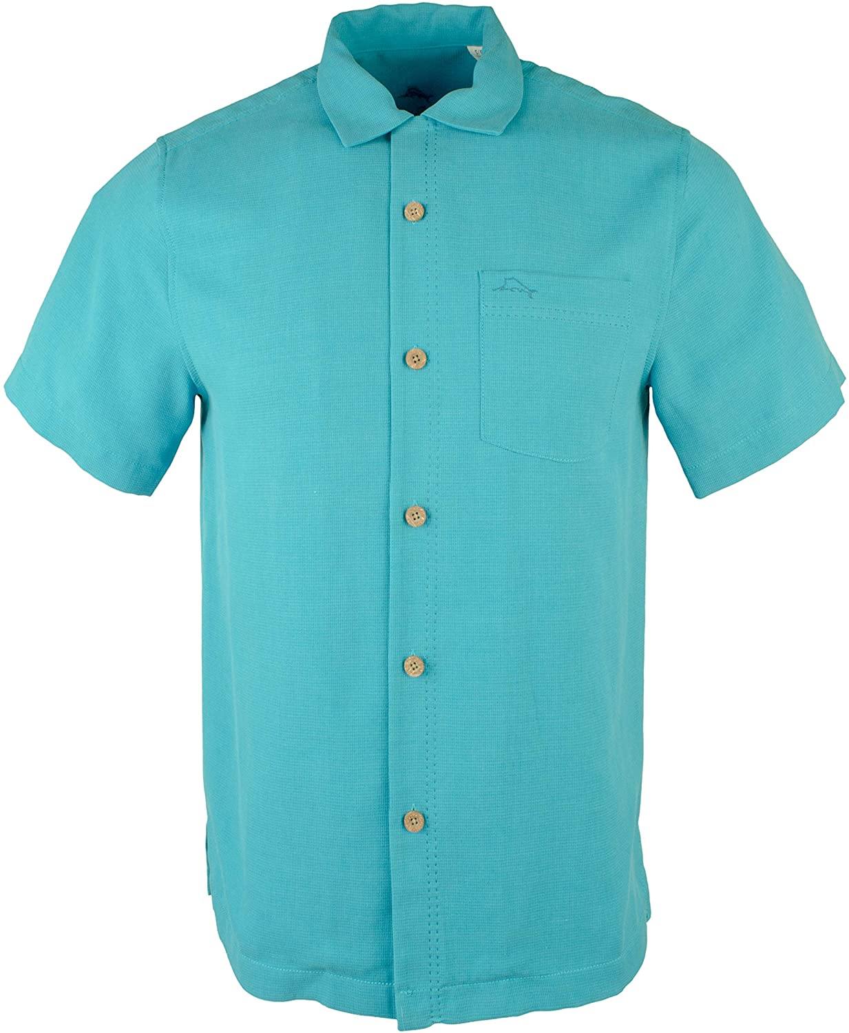 Tommy Bahama Mens Royal Bermuda Camp Shirt Short Sleeve Shirts - JOY2ESpree