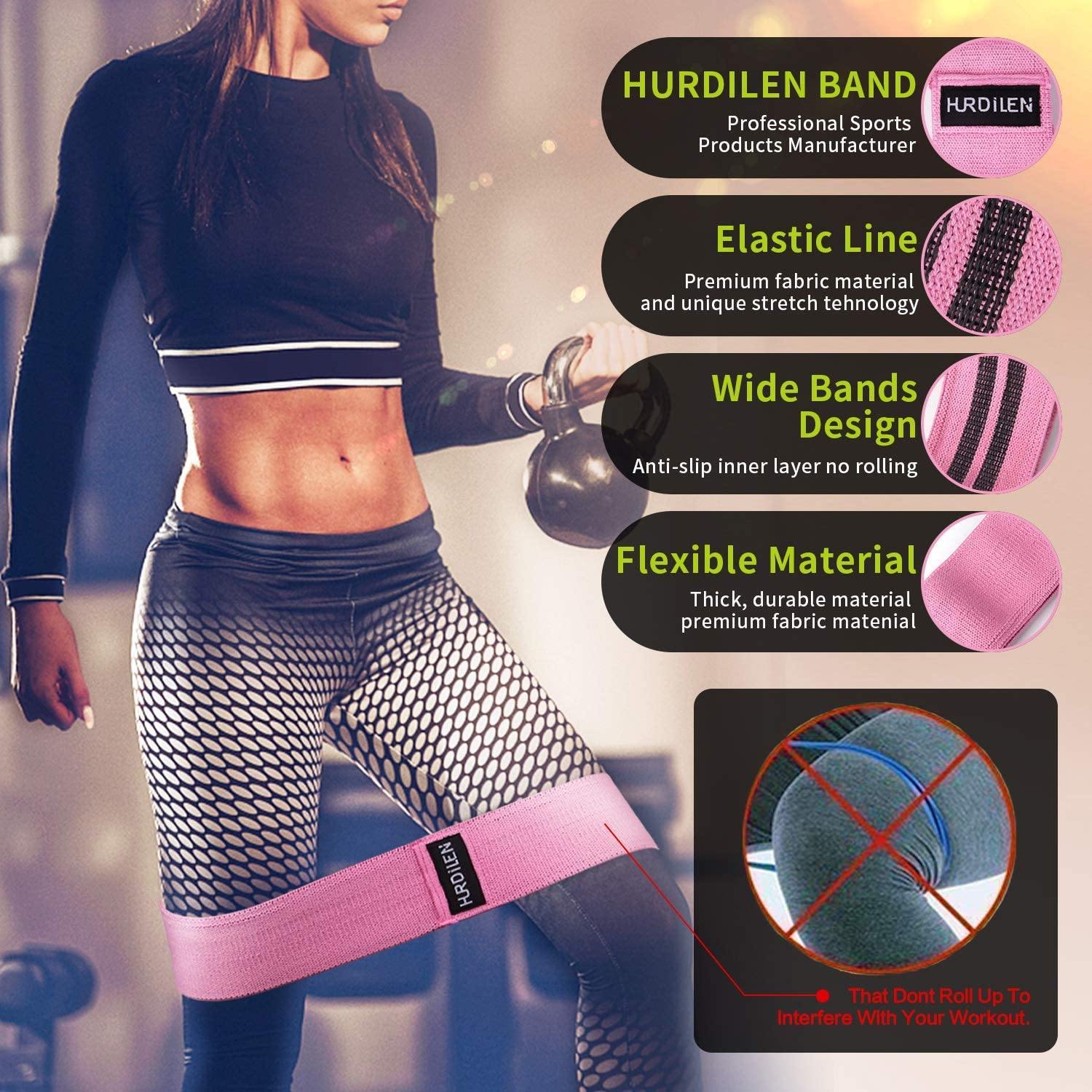 Hurdilen Resistance Bands Loop Exercise Bands - JOY2ESpree