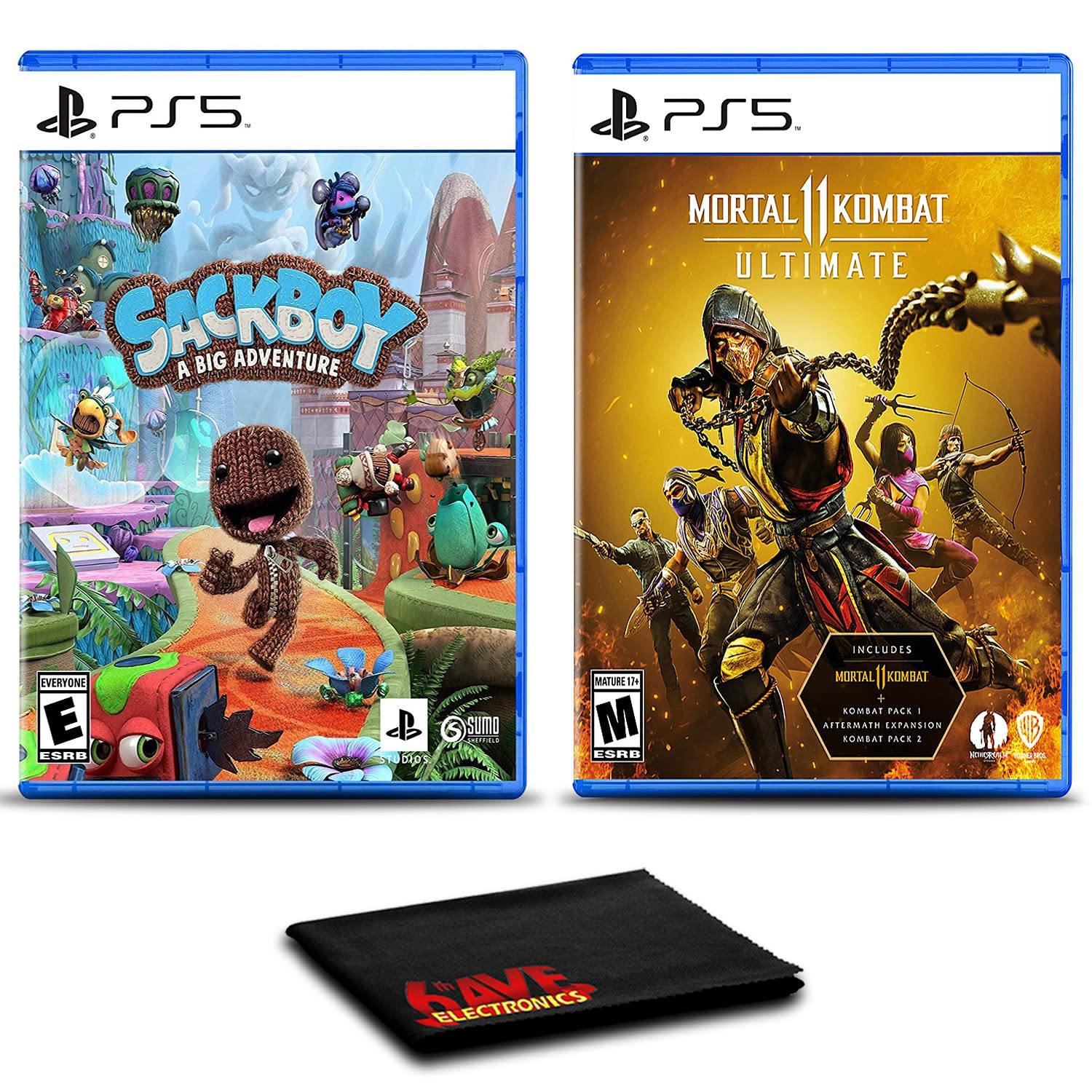 Sackboy: A Big Adventure and Mortal Kombat 11 Ultimate - Two Pack Game Bundle For PlayStation 5 - JOY2ESpree