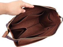 
                        
                          गैलरी व्यूवर में इमेज लोड करें, Vercord Felt Zipper Handbag Tote Purse Duffel Backpack Organizer Insert Beige Medium
                        
                      