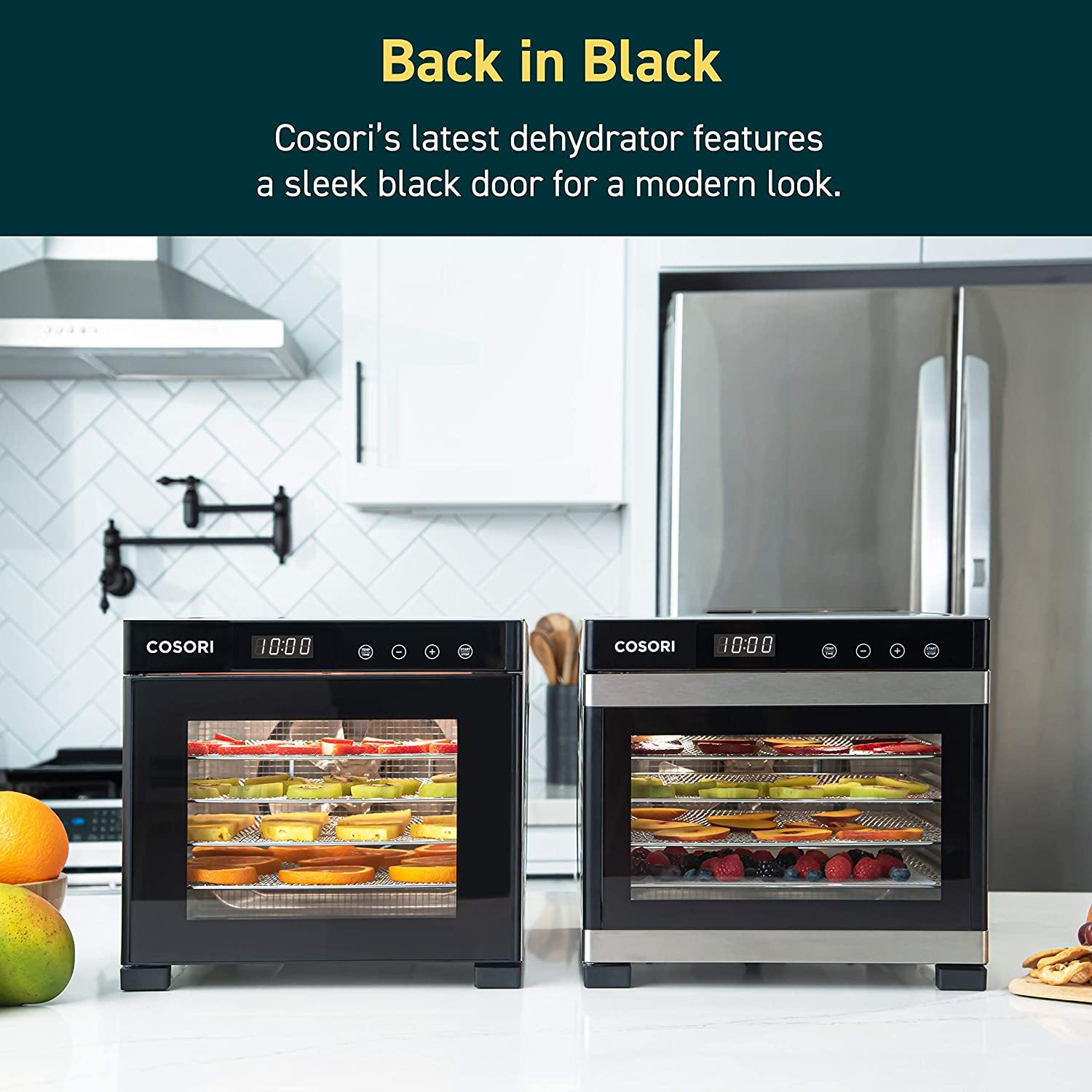 COSORI Premium Food Dehydrator Machine(50 Free Recipes), 6 Stainless Steel Trays with Digital Timer and Temperature Control - JOY2ESpree