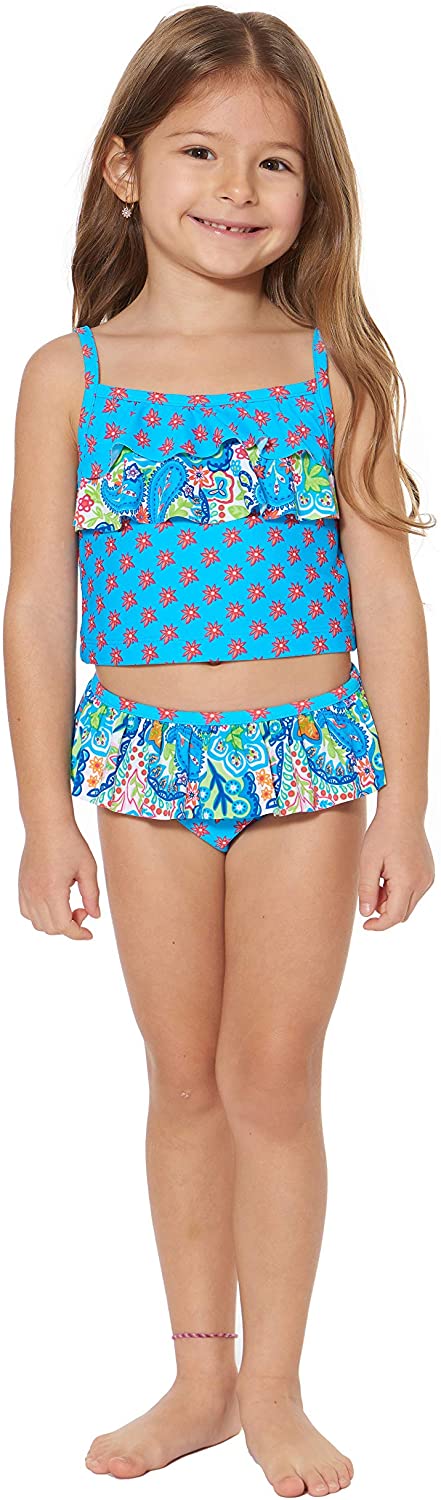 Tommy Bahama Girls' Two-Piece Bikini Swimsuit Bathing Suit