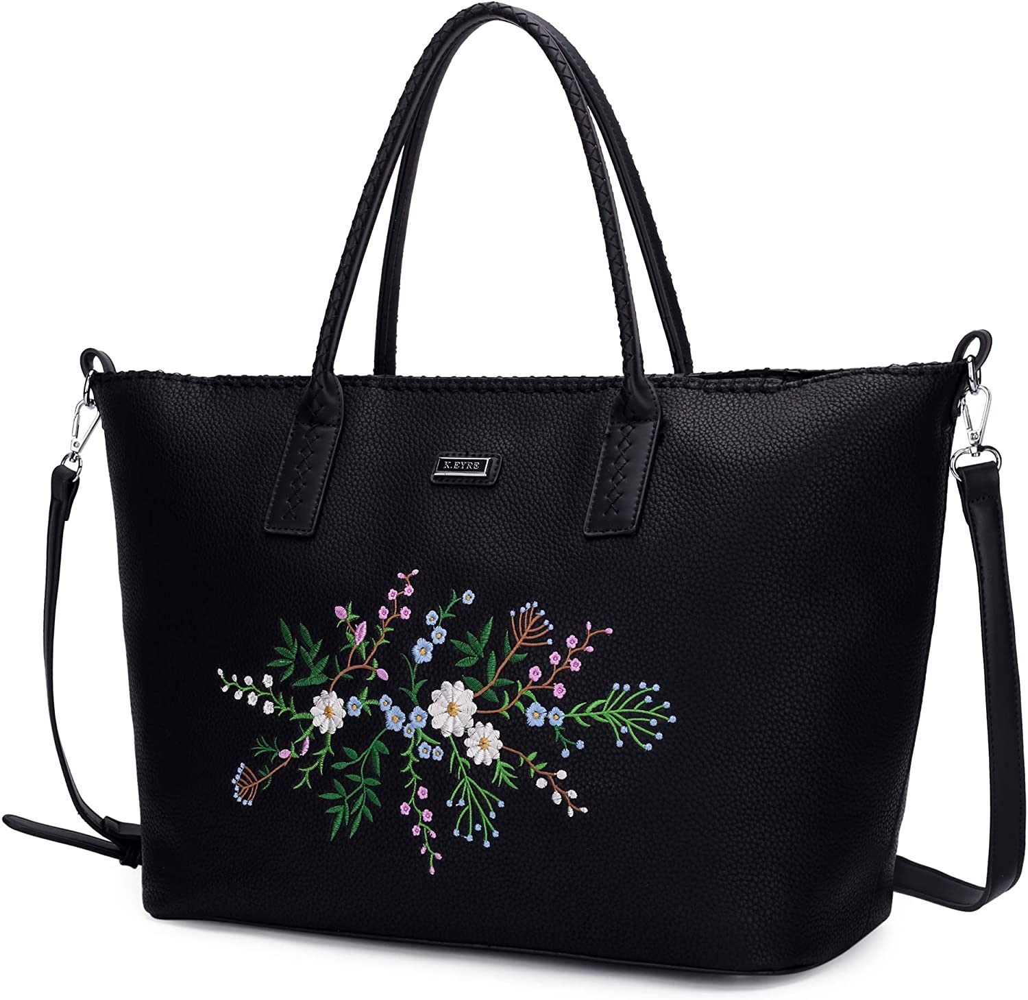 K.EYRE Women's Soft Faux Leather Tote Bag Purse Handbags Wallet Tote Shoulder Bag Purse Large Capacity