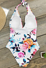 
                        
                          Load image into Gallery viewer, CUPSHE Women's One Piece Swimsuit Halter Plunge Neck Ruched Tummy Control Bathing Suits
                        
                      