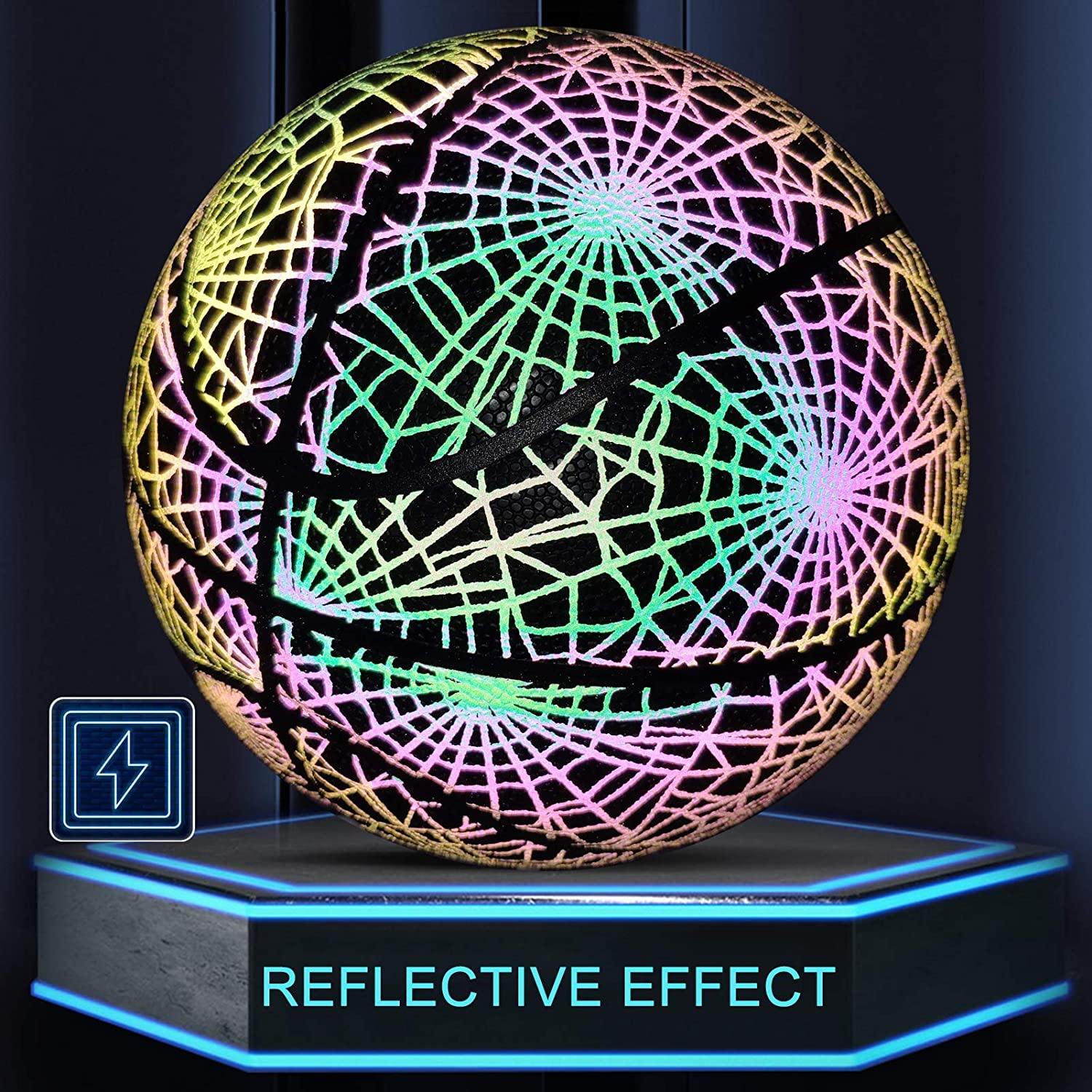 KPASON Basketball Holographic Glow in The Dark Basketball - JOY2ESpree