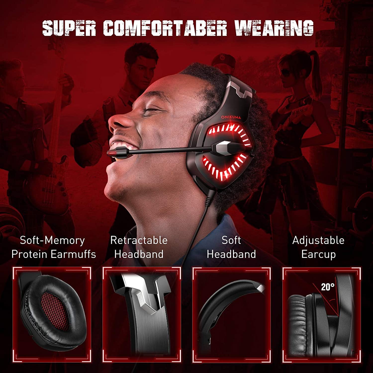ONIKUMA Gaming Headset for PS5, PS4, Xbox Series X|S & Xbox One Games - JOY2ESpree