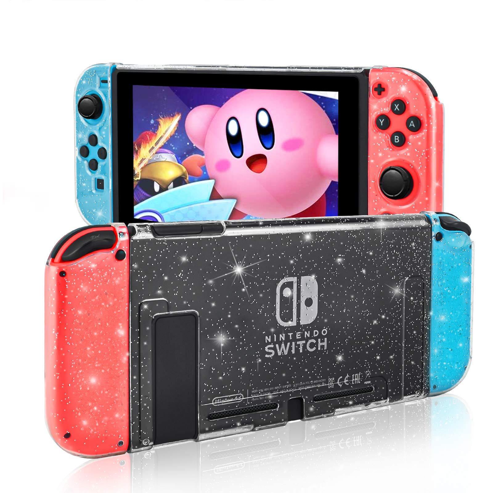 DLseego Dockable Crystal Case Compatible with Nintendo Switch, Glitter Bling Cover - JOY2ESpree