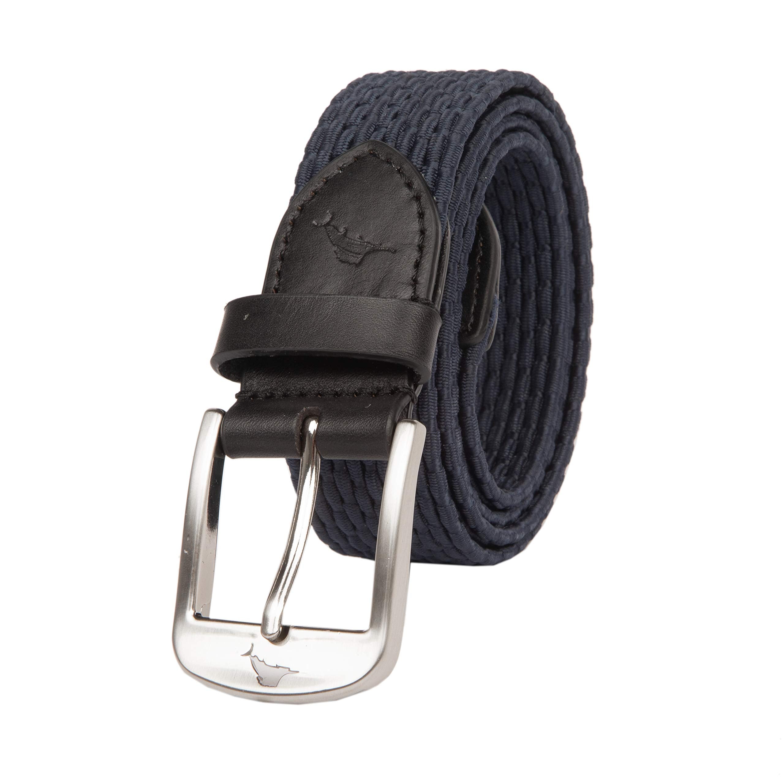 Tommy Bahama Men's Two-Tone Stretch Braided Web Belt