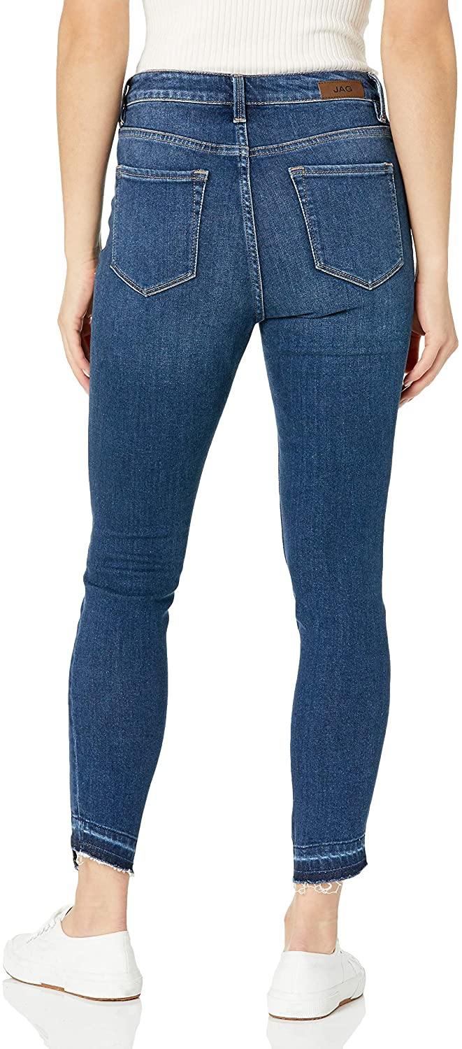 Jag Jeans Women's Viola High Rise Skinny with Hem Detail Jean