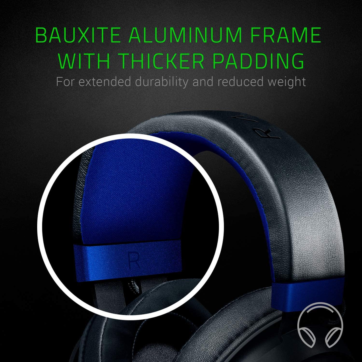 Razer Kraken Gaming Headset: Lightweight Aluminum Frame, Retractable Noise Isolating Microphone - JOY2ESpree