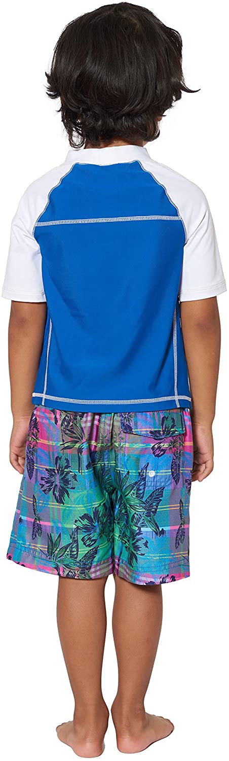 Tommy Bahama Boys' Rashguard and Trunks Swimsuit Set