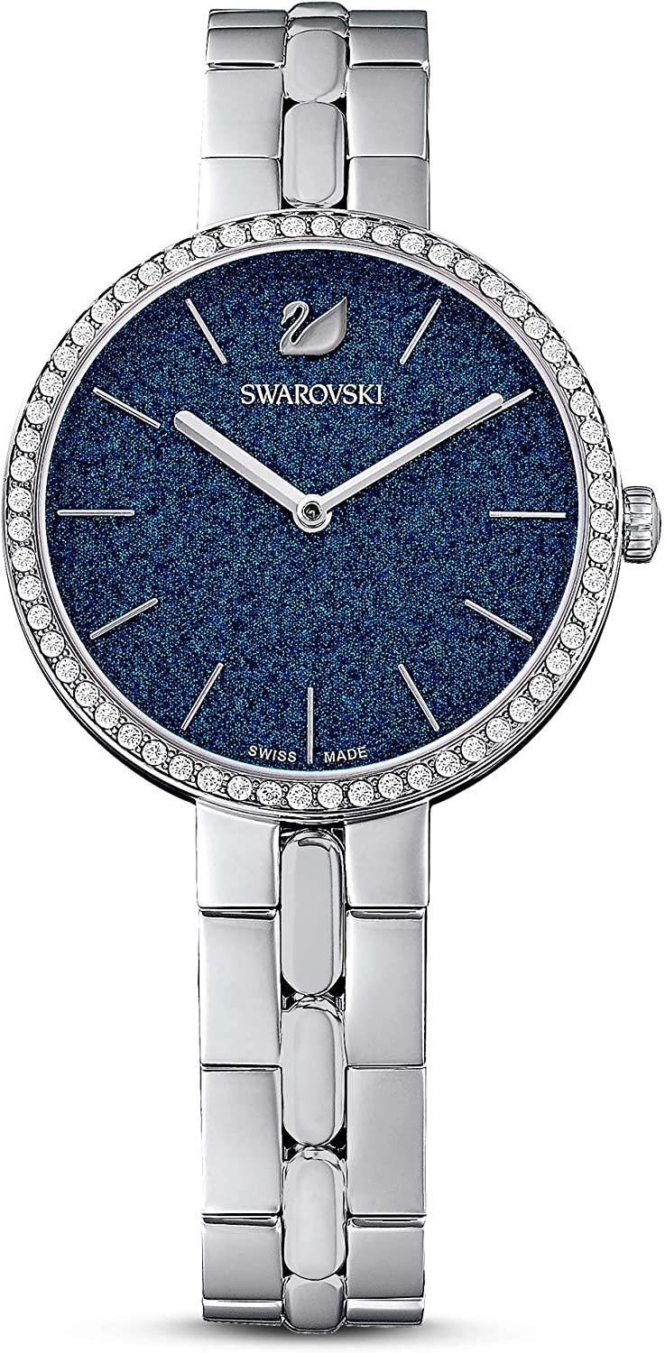 SWAROVSKI Women's Cosmopolitan Watch Collection, Metal Bracelet, Stainless Steel Band - JOY2ESpree