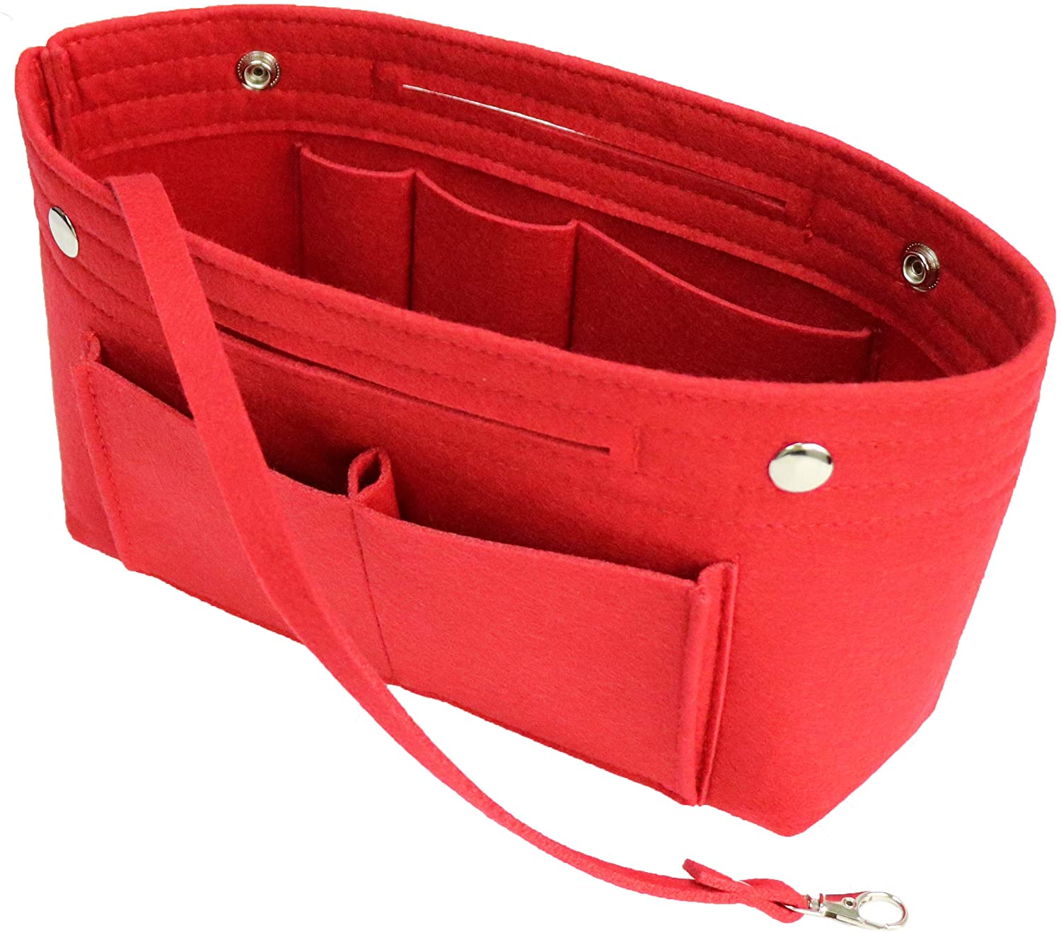 MISIXILE Felt Purse Organizer Insert Handbag Organizer,Tote Bag in Bag Organizer Fits Speedy Neverfull with Handles Keychain