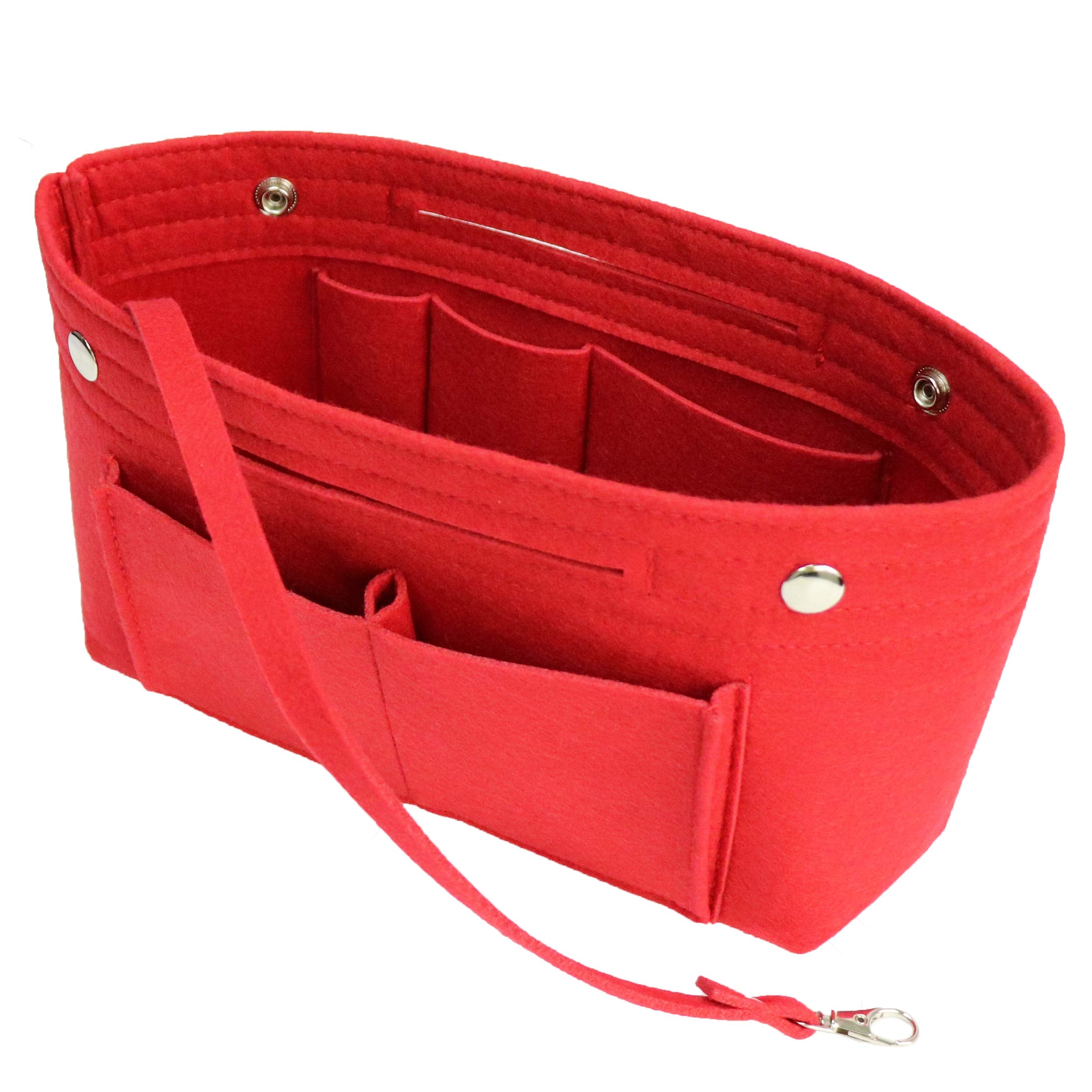 MISIXILE Felt Purse Organizer Insert Handbag Organizer,Tote Bag in Bag Organizer Fits Speedy Neverfull with Handles Keychain