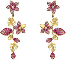 
                        
                          画像をギャラリービューアに読み込む, Swarovski Tropical Flower Pierced Earrings - JOY2ESpree
                        
                      
