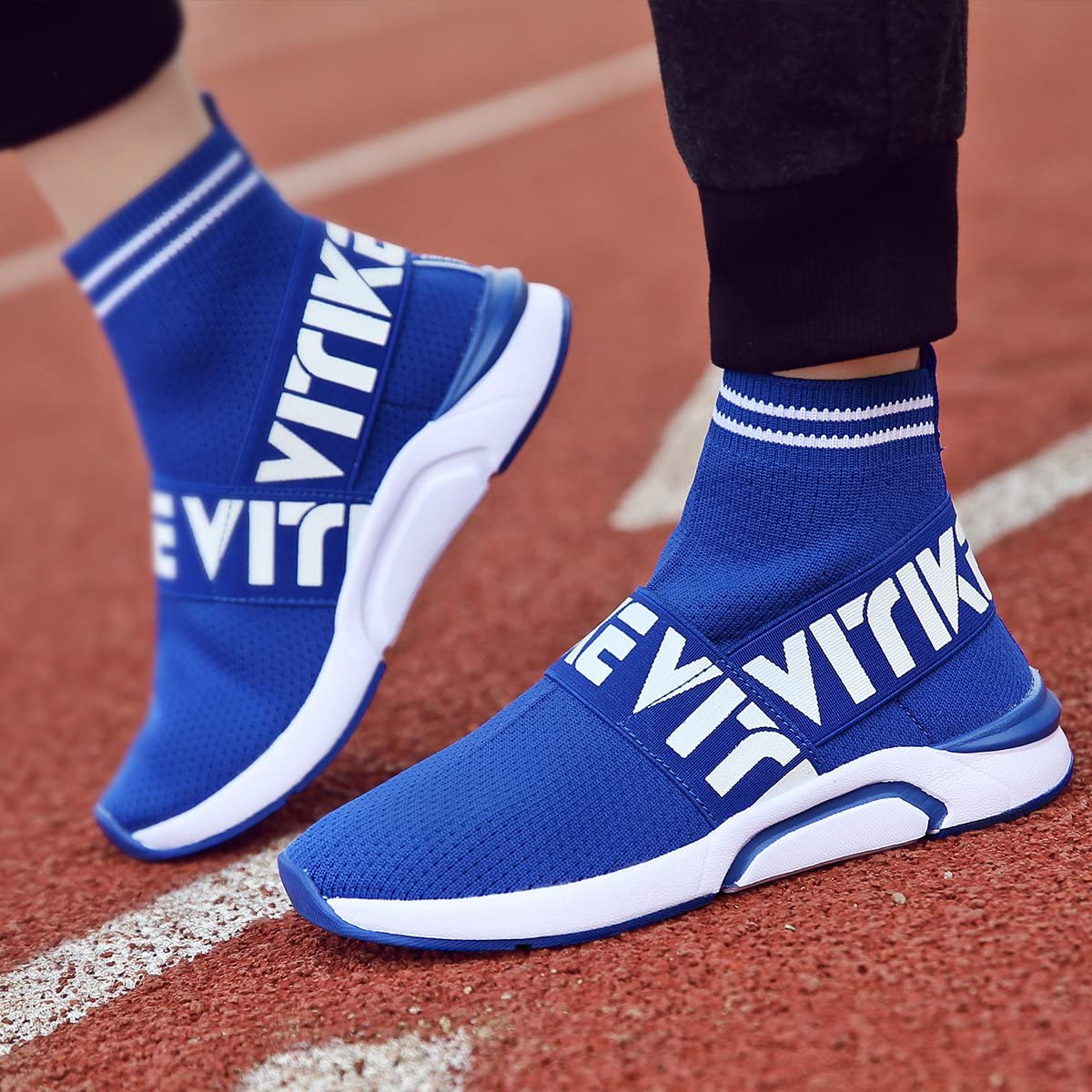 Women's Walking Shoes Running Shoes Socks Platform Fashion Mesh Sneakers Air Cushion Athletic Gym Casual Loafers Dance Hip-hop Shoes