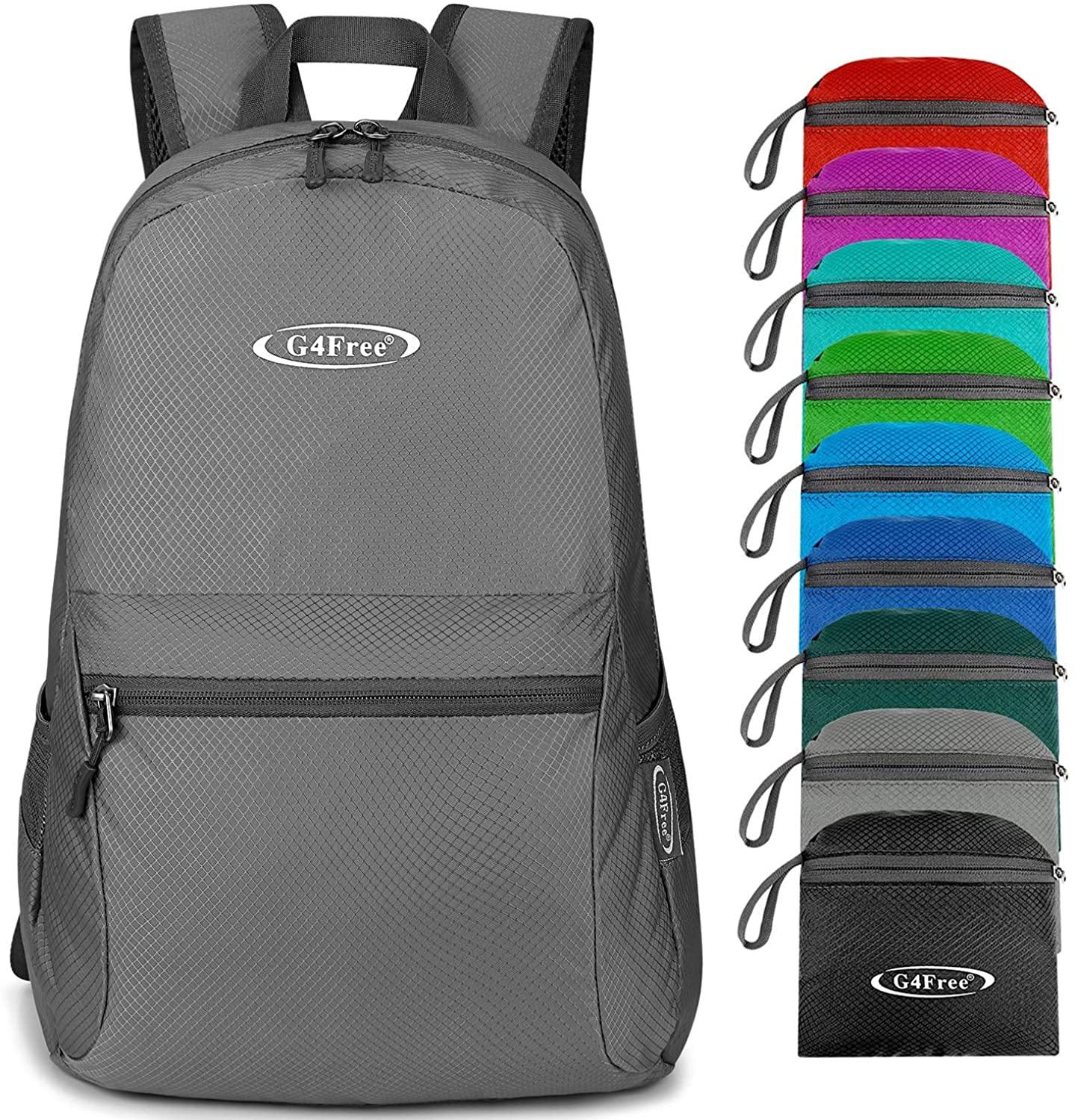 G4Free Ultra Lightweight Packable Backpack Travel Hiking Daypack Handy Foldable Water Resistant Camping Outdoor Backpack - JOY2ESpree
