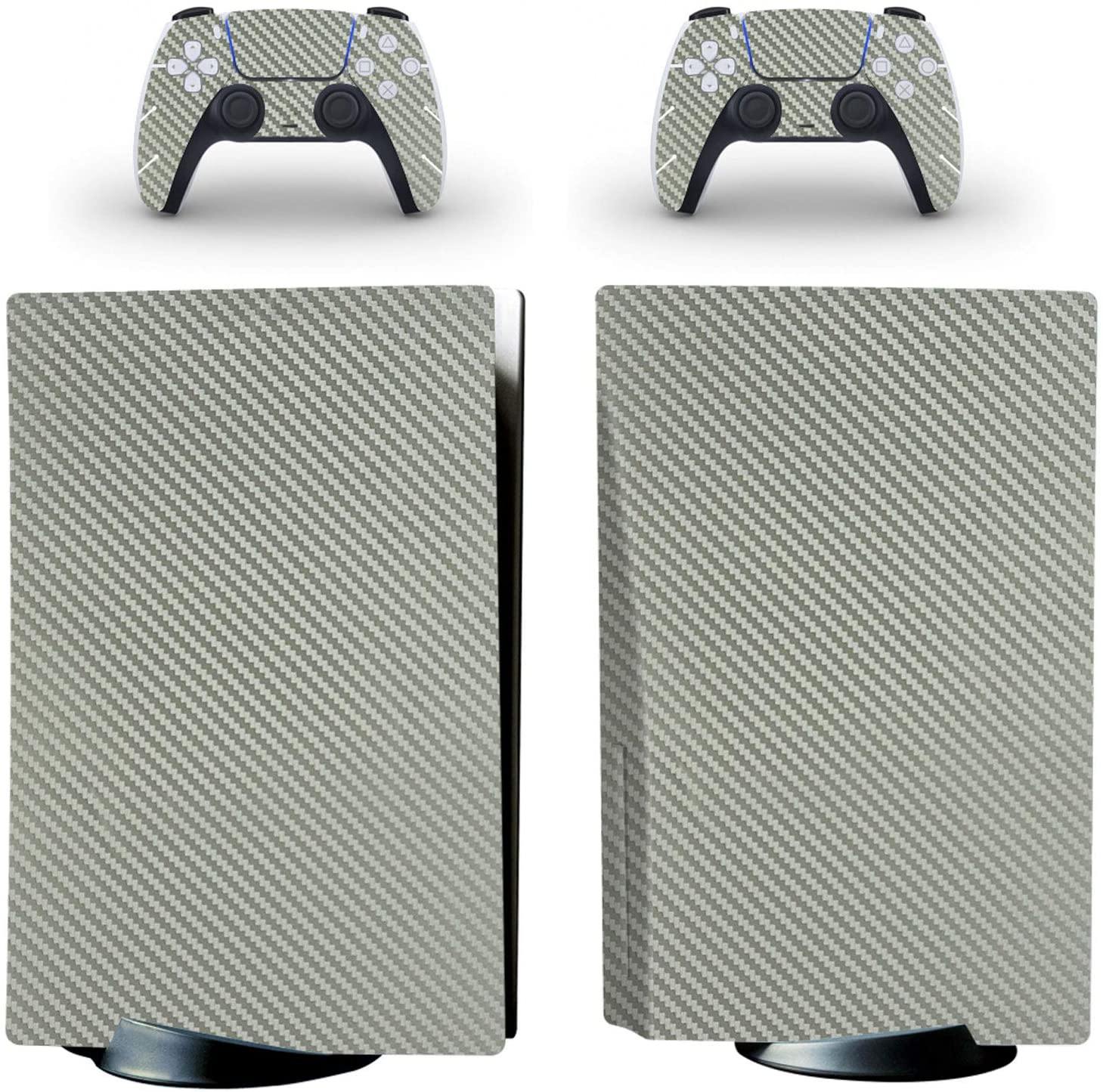 gotor Vinyl Skin Decals Cover Wrap Sticker Faceplate for PS5 Playstation 5 Console and 2 Controllers Skins (PS5 (Not The Digital Edition), B01) - JOY2ESpree