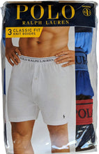 
                        
                          Load image into Gallery viewer, Polo Ralph Lauren Classic Fit w/Wicking 3-Pack Knit Boxers
                        
                      