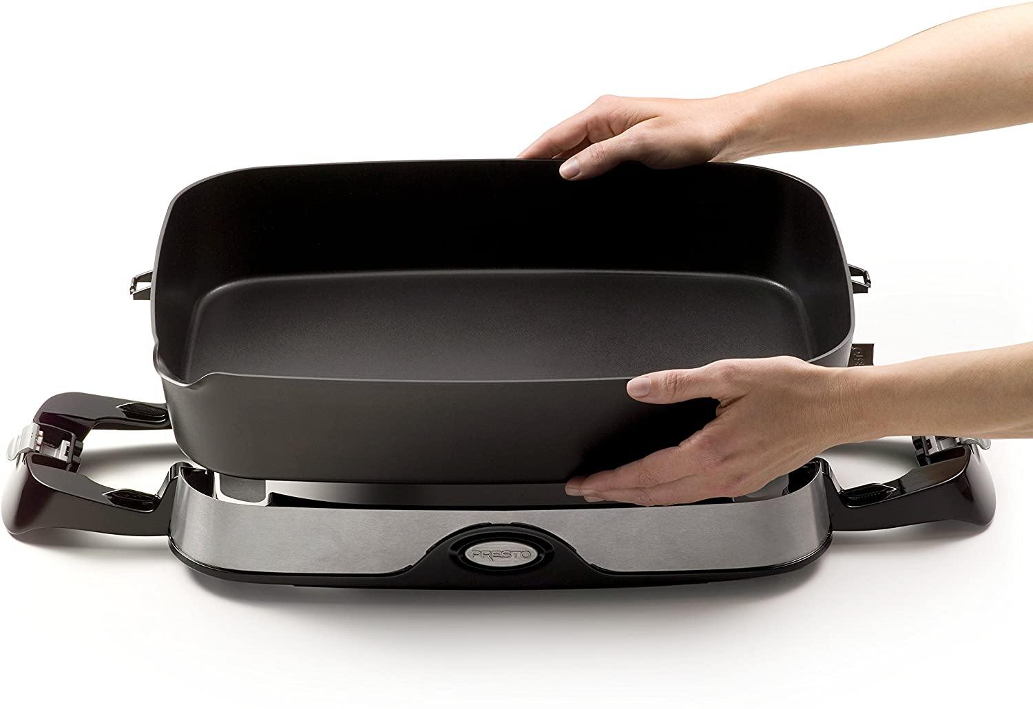 Presto 06857 16-inch Electric Foldaway Skillet, Black - JOY2ESpree