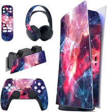 
                        
                          Load image into Gallery viewer, PlayVital Blue Nebula Full Set Skin Decal for PS5 Console Digital Edition - JOY2ESpree
                        
                      