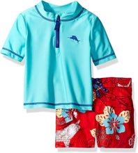
                        
                          Load image into Gallery viewer, Tommy Bahama Boys' Rashguard and Trunks Swimsuit Set
                        
                      