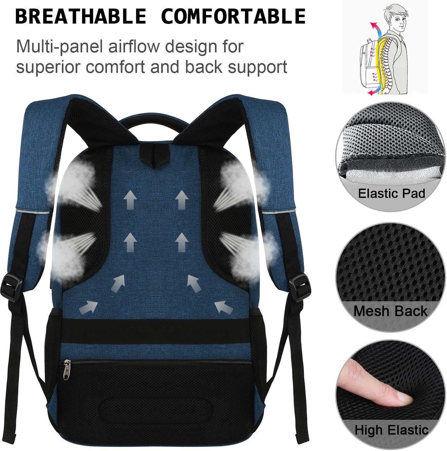 Laptop Backpack,Business Travel Anti Theft Slim Durable Laptops Backpack with USB Charging Port - JOY2ESpree