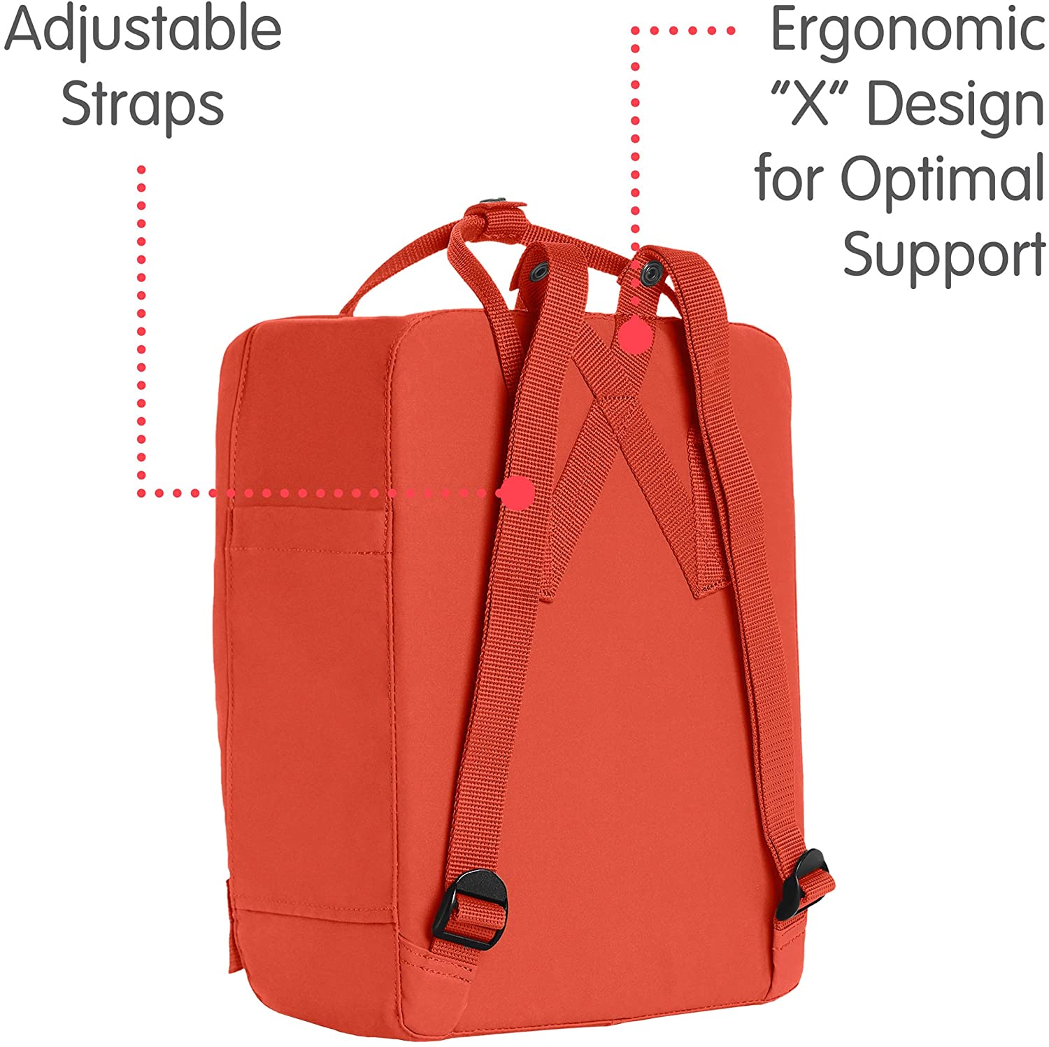 Fjallraven, Kanken Classic Backpack for Everyday, Ox Red