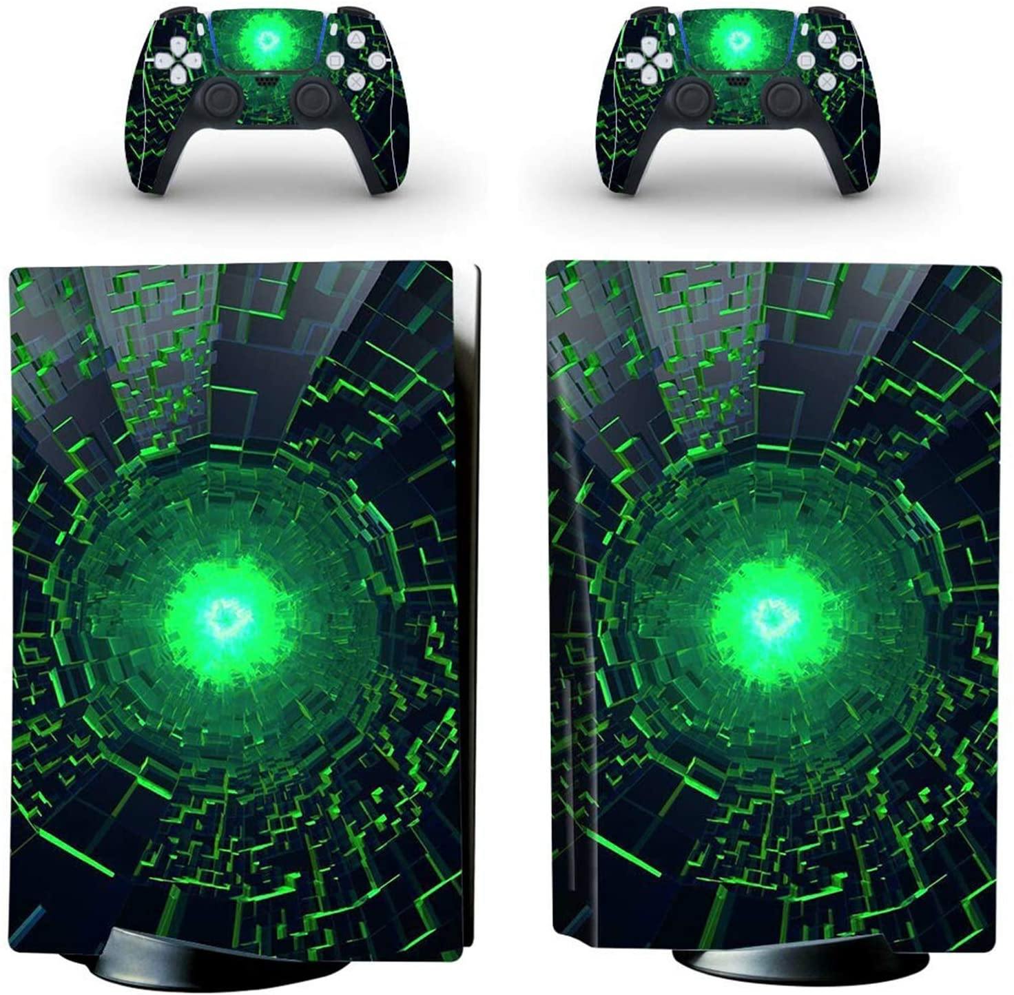 gotor Vinyl Sticker Pattern Decals Skin for PS5 Playstation 5 Console and 2 Controllers Skins (Playstation 5, Type-M) - JOY2ESpree