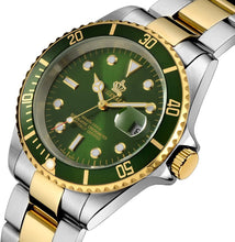 
                        
                          Cargar imagen en el visor de la galería, Mens Luxury Watches Ceramic Bezel Sapphire Glass Luminous Quartz Silver Gold Two Tone Stainless Steel Watch
                        
                      