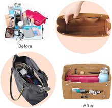 
                        
                          画像をギャラリービューアに読み込む, Vercord Felt Tote Handbag Purse Pocketbook Organizer Insert Divider Shaper Bag in Bag
                        
                      