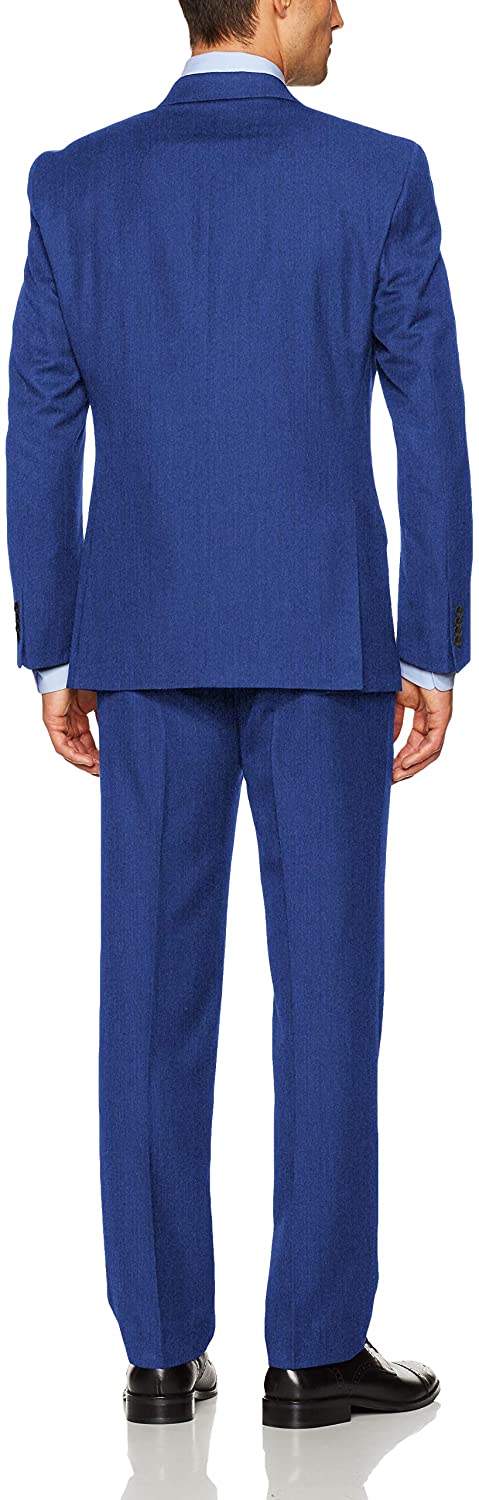 Unlisted by Kenneth Cole Men's 2 Button Slim Fit Suit with Hemmed Pant