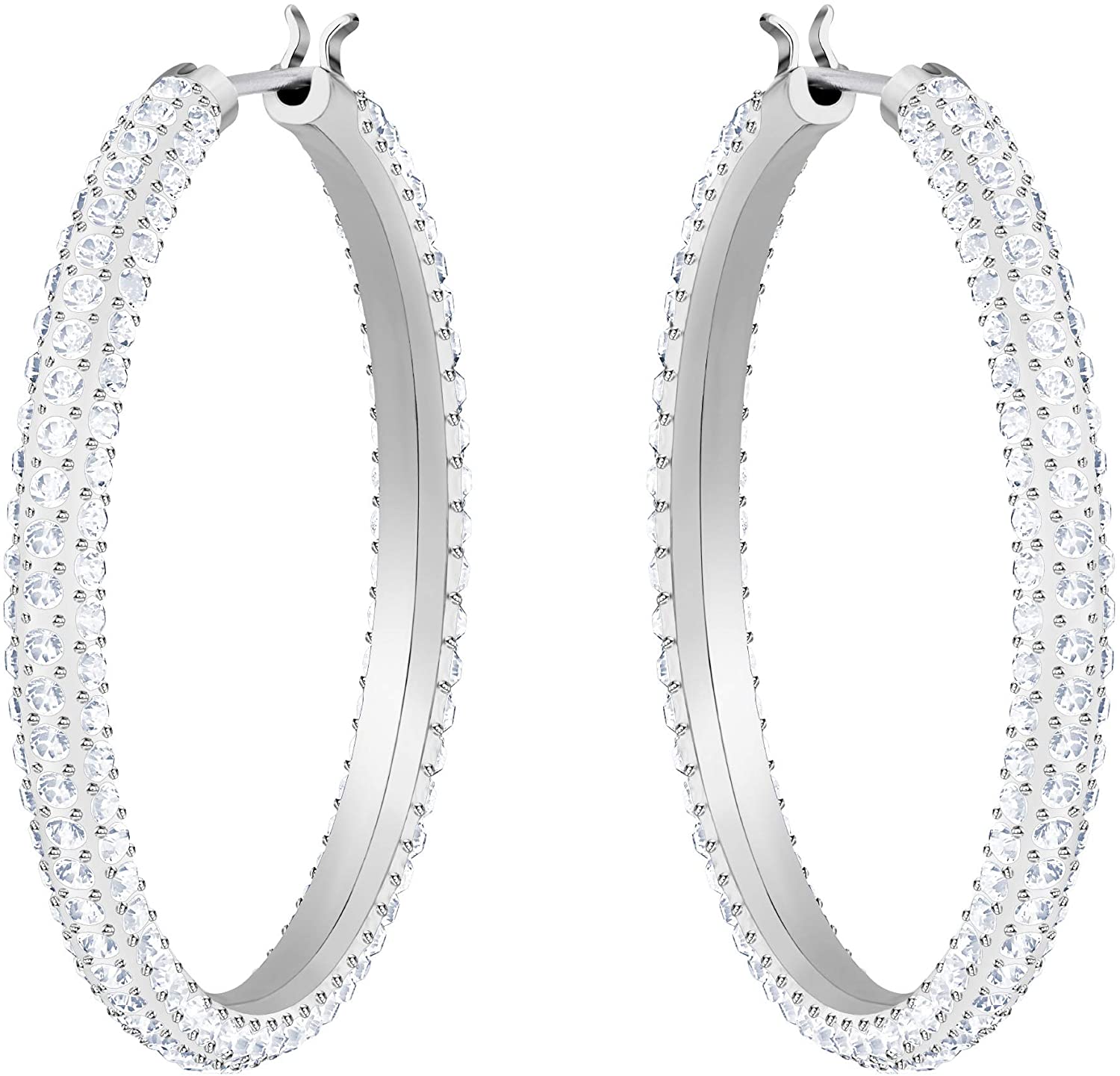 SWAROVSKI Women's Stone Hoop Pierced Earrings - JOY2ESpree