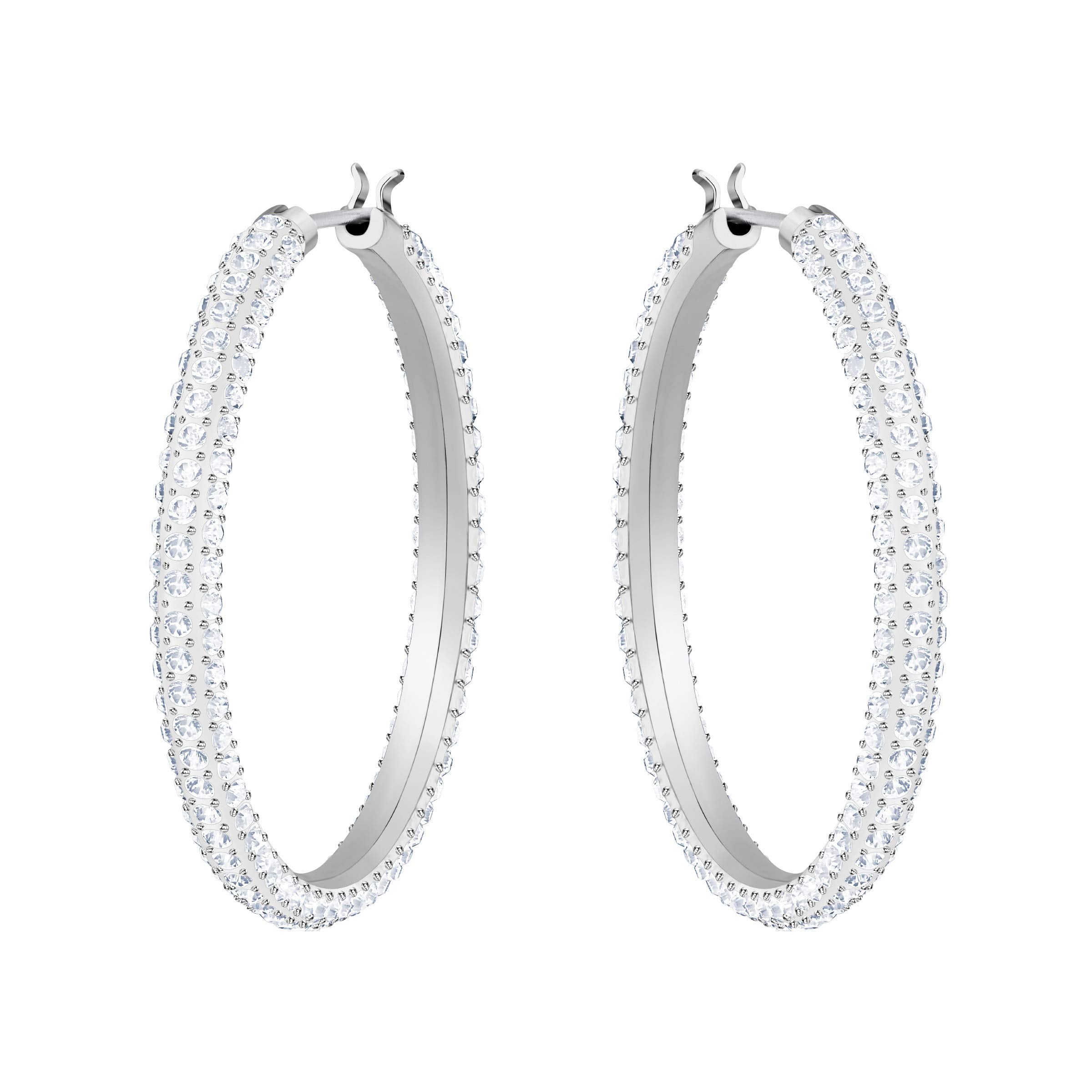 SWAROVSKI Women's Stone Hoop Pierced Earrings - JOY2ESpree