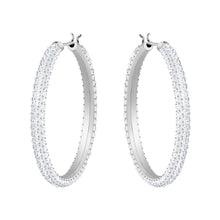 
                        
                          画像をギャラリービューアに読み込む, SWAROVSKI Women's Stone Hoop Pierced Earrings - JOY2ESpree
                        
                      