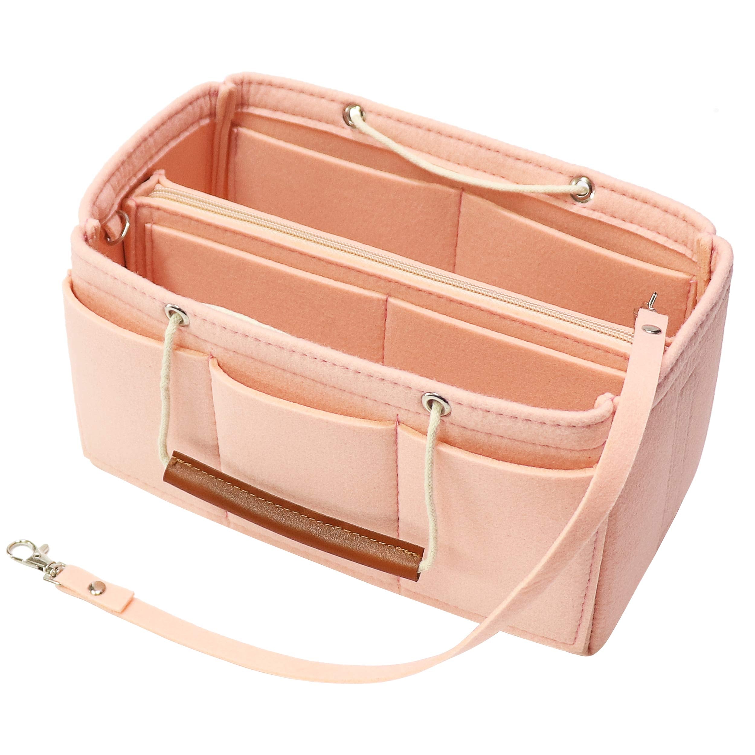 MISIXILE Felt Insert Bag Organizer - 2in1, Bag In Bag Tote Purse Organizer with Handles for Speedy Neverfull Longchamp