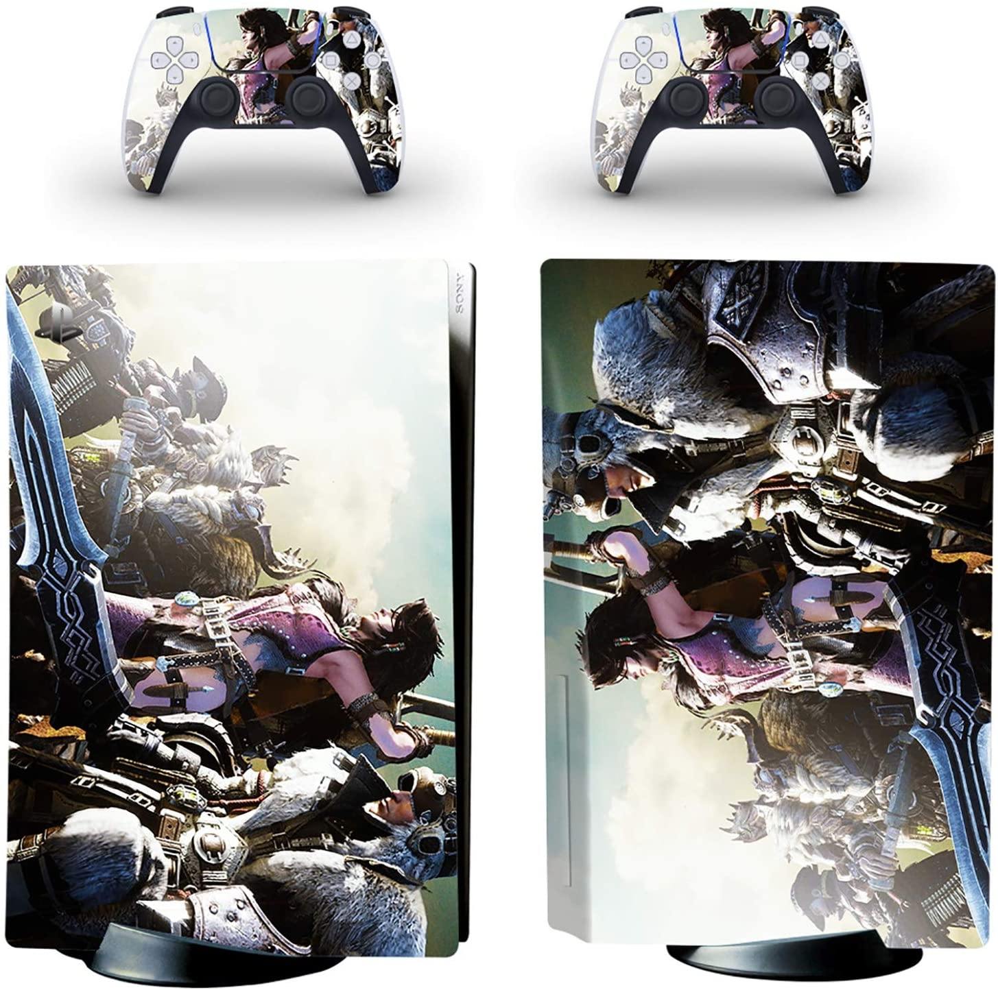 Huaatiear PS5 Sticker Vinyl Decal Cover, Skin Decal for PS5 Console Regular and Playstation 5 Controller - JOY2ESpree