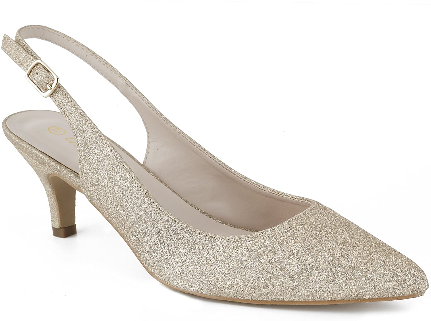 Greatonu Womens Slingback Dress Pump